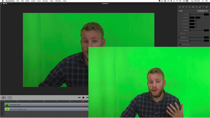 chroma key live stream video without green screen